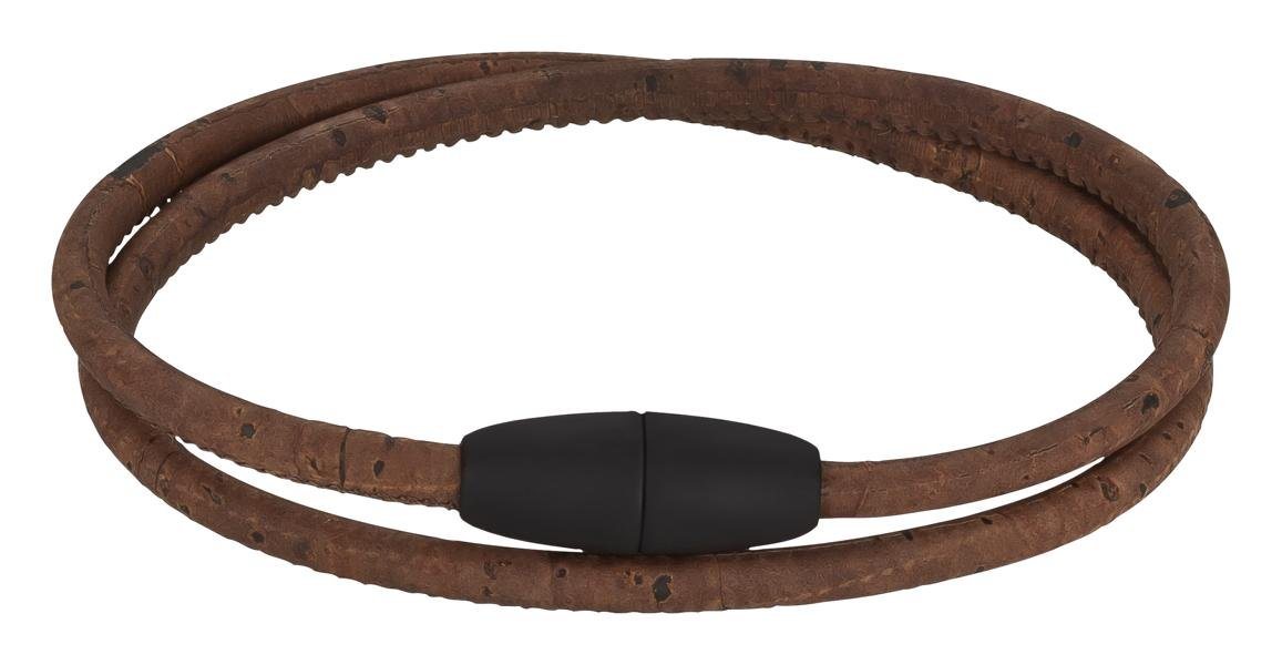 Kork-Deko.de Wickelarmband Wickelarmband aus braunem Korkstoff mit Magnetverschluss Kork-Deko.de Wickelarmband Wickelarmband aus braunem Korkstoff mit Magnetverschluss von Kork-Deko.de
