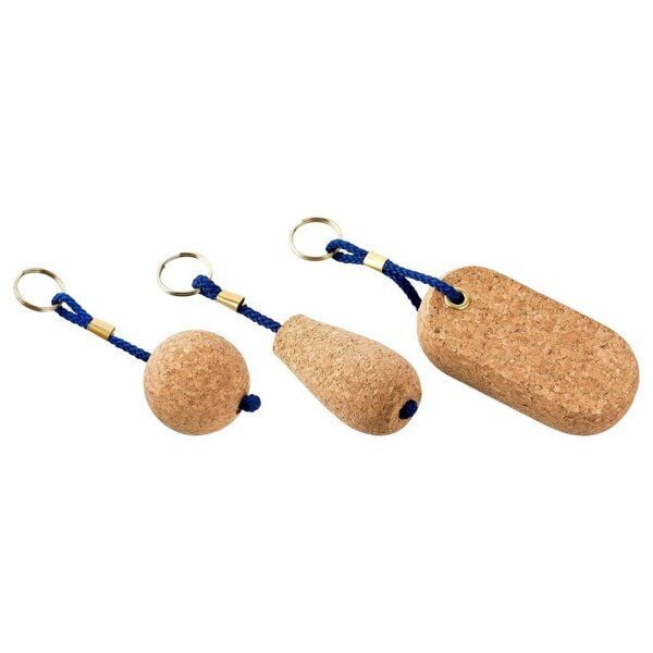 Kork-Deko 5 er Pack - Boots-Schlüsselanhänger „oval“ aus Kork (schwimmfähig) von Kork-Deko
