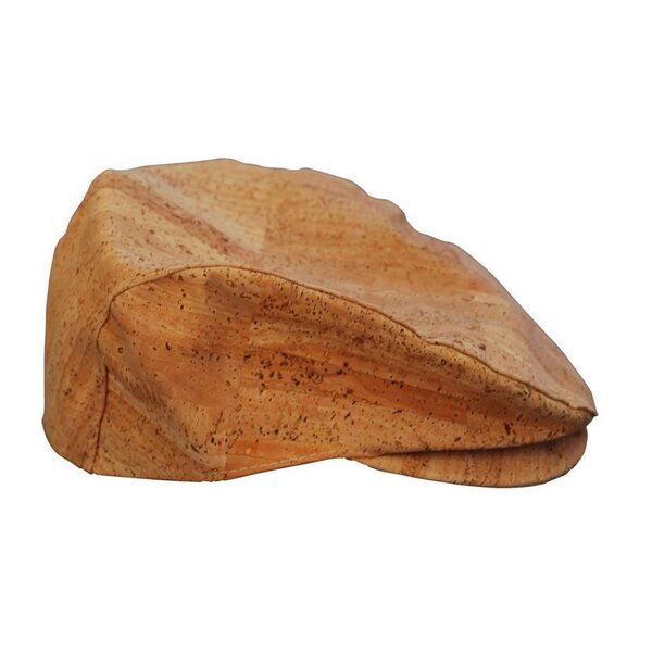 Kork-Deko Schiebermütze aus Korkstoff - beige oder braun - Kork Mütze, Korkhut von Kork-Deko