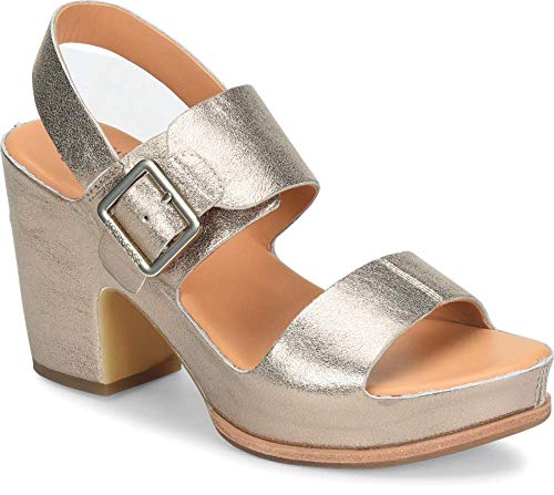 Kork-Ease Frauen San Carlos Offener Zeh Leger Leder Knoechel Riemen Sandalen Gold Groesse 8 US /39 EU von Kork-Ease