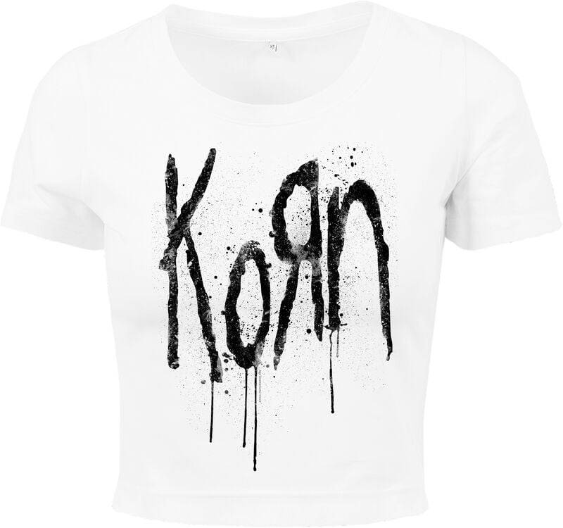 Korn Black Logo T-Shirt weiß in XXL von Korn