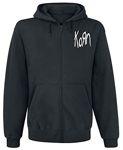 Korn Mirror Cover Männer Kapuzenjacke schwarz L 80% Baumwolle, 20% Polyester Band-Merch, Bands von Korn