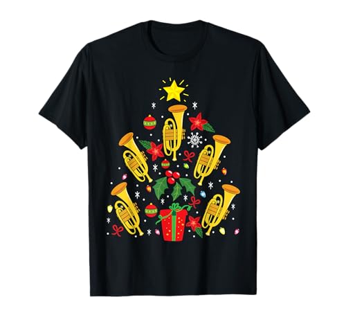 Kornett-Weihnachtsverzierungs-Baum-lustiges Geschenk-Frauen T-Shirt Kornett-Weihnachtsverzierungs-Baum-lustiges Geschenk-Frauen T-Shirt von Kornett Weihnachtsliebe