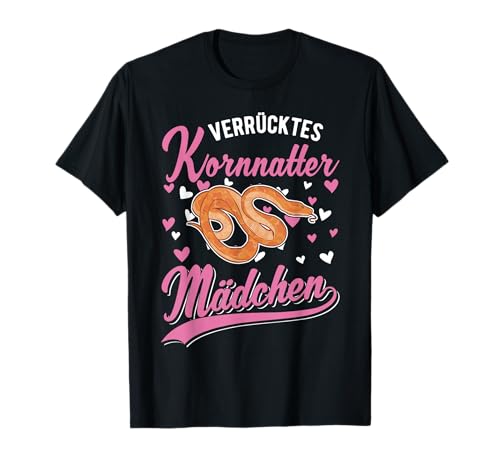 Verrücktes Kornnatter Mädchen T-Shirt Verrücktes Kornnatter Mädchen T-Shirt von Kornnatter-Besitzer Corn Snake Kleidung