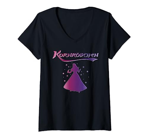 Damen Kornröschen Frauen Junggesellinnenabschied Party Braut Malle T-Shirt mit V-Ausschnitt Damen Kornröschen Frauen Junggesellinnenabschied Party Braut Malle T-Shirt mit V-Ausschnitt von Kornröschen Frauen Braut Damen & Strand Design