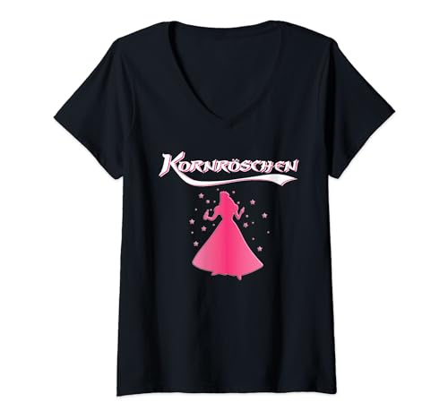 Damen Kornröschen Frauen Junggesellinnenabschied Party Braut Malle T-Shirt mit V-Ausschnitt Damen Kornröschen Frauen Junggesellinnenabschied Party Braut Malle T-Shirt mit V-Ausschnitt von Kornröschen Frauen Braut Damen & Strand Design
