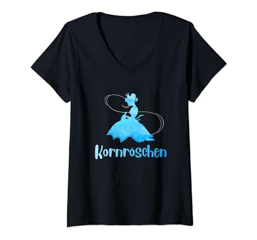 Damen Lustiges Kornröschen Prinzessin Korn Schnaps Party T-Shirt mit V-Ausschnitt Damen Lustiges Kornröschen Prinzessin Korn Schnaps Party T-Shirt mit V-Ausschnitt von Kornröschen Prinzessin Korn Schnaps Party