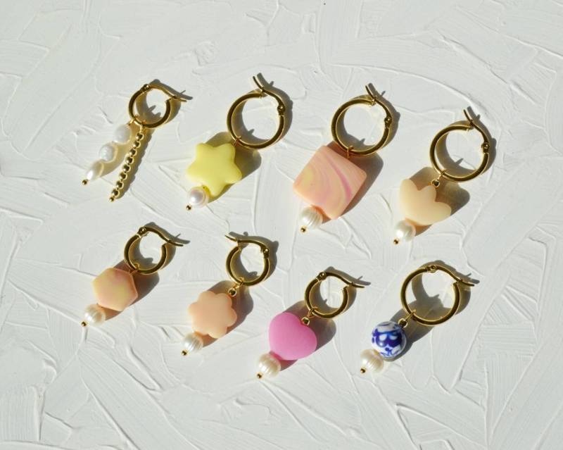 Polymer Clay Charms Mit Süßwasserperlen Polymer Clay Charms Mit Süßwasserperlen von KororaStudios