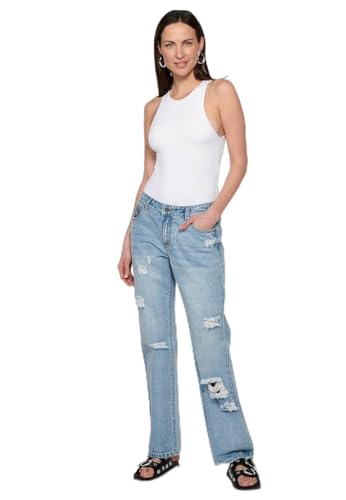 Koroshi Gerade Jeans, Blaue Farbe von Koroshi