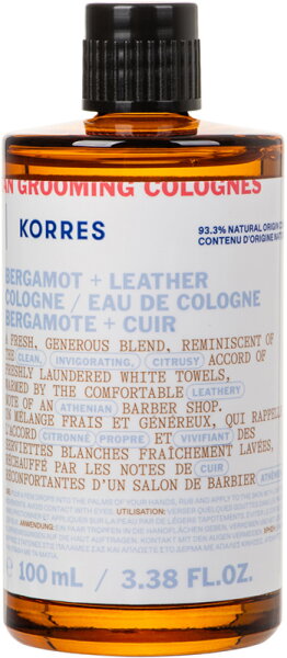 KORRES ATHENIAN GROOMING Eau de Cologne (EdC) mit Bergamotte + Ledernoten 100 ml von Korres