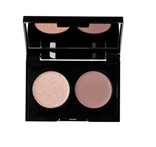 KORRES Duo Eyeshadow Palette Volcanic Minerals Velvet - Pink Rose 18, Lidschattenpalette für ein intensives Farbergebnis, 3 g von KORRES