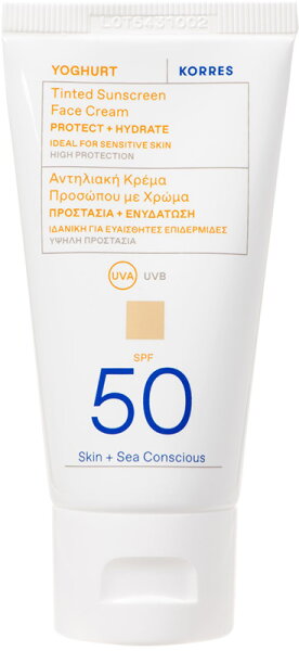 KORRES Yoghurt Getönte Sonnencreme für das Gesicht SPF50 50 ml von Korres
