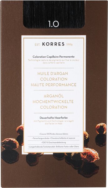 Korres Arganöl Hochentwickelte Coloration 3er Set 1.0 Schwarz von Korres