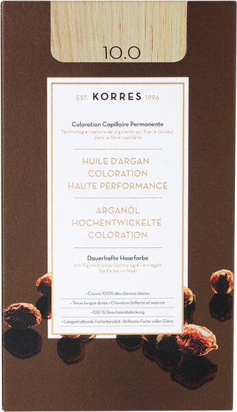 Korres Arganöl Hochentwickelte Coloration 3er Set 10.0 Platinblond von Korres