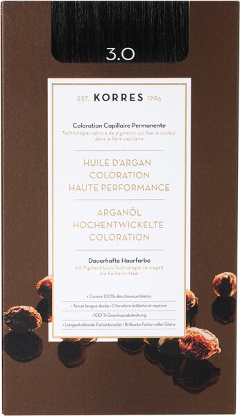 Korres Arganöl Hochentwickelte Coloration 3er Set 3.0 Dunkelbraun von Korres