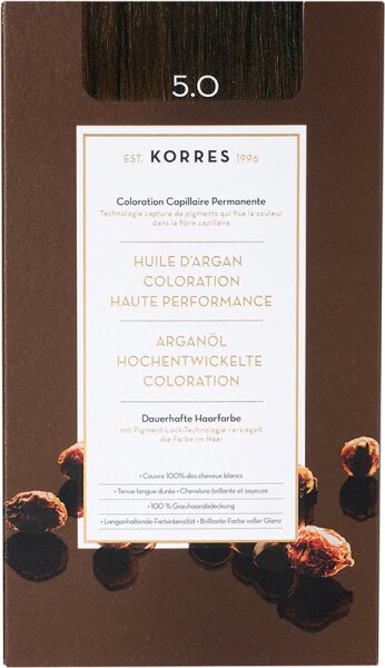Korres Arganöl Hochentwickelte Coloration 3er Set 5.0 Hellbraun von Korres