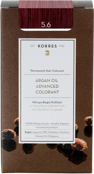 Korres Arganöl Hochentwickelte Coloration 3er Set 5.6 Hellbraun Rot von Korres