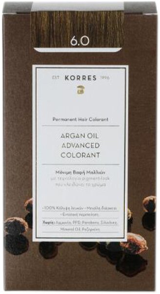 Korres Arganöl Hochentwickelte Coloration 3er Set 6.0 Dunkelblond von Korres