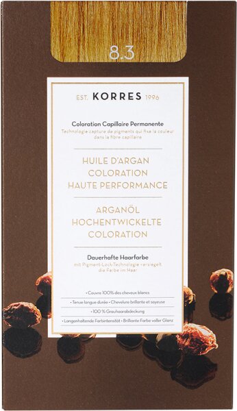 Korres Arganöl Hochentwickelte Coloration 3er Set 8.3 Honigblond von Korres