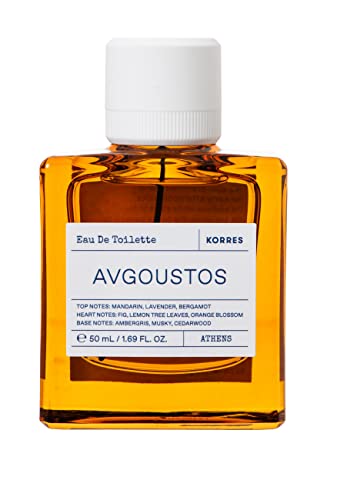 KORRES AVGOUSTOS Eau de Toilette für Damen und Herren, unisex Duft, fruchtig-zitrischer Sommerduft, vegan, 50 ml von KORRES