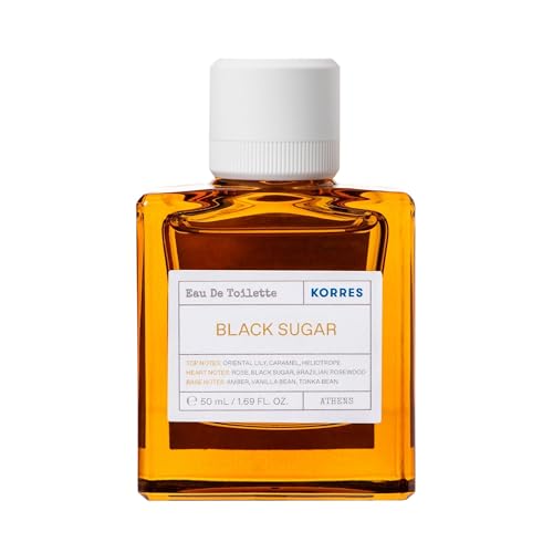 KORRES BLACK SUGAR Eau de Toilette für Damen, floraler, süßer, luxuriöser & orientalischer Damenduft, vegan, 50ml von KORRES