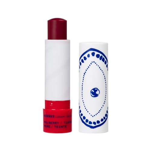 KORRES pflegender Lip Balm Mulberry getönt mauve, Lippenpflege mit Johanniskrautöl, vegan & dermatologisch getestet, 4,5 g von KORRES