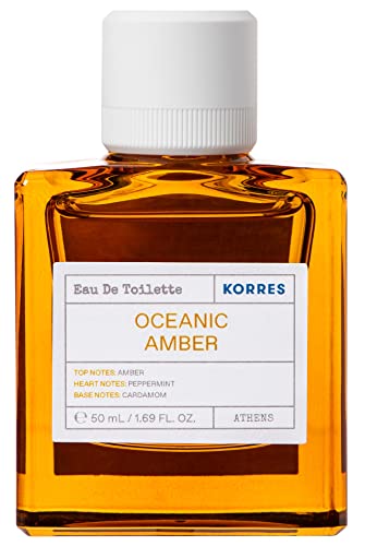 KORRES OCEANIC AMBER Eau De Toilette für Herren, maskuliner & orientalischer Herrenduft, vegan, 50 ml von KORRES