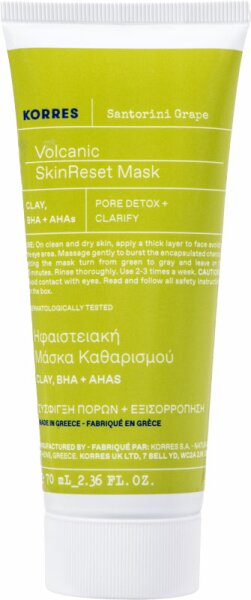 Korres Santorini Grape Hautverfeinernde Maske mit Vulkansand 70 ml Korres Santorini Grape Hautverfeinernde Maske mit Vulkansand 70 ml von Korres