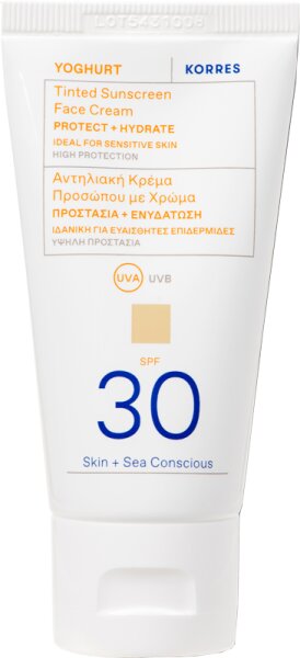 Korres Yoghurt Getönte Sonnencreme für das Gesicht 50 ml SPF30 von Korres