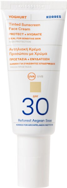 Korres Yoghurt Getöntes Sonnencreme-Gel für das Gesicht SPF 30 40 ml von Korres