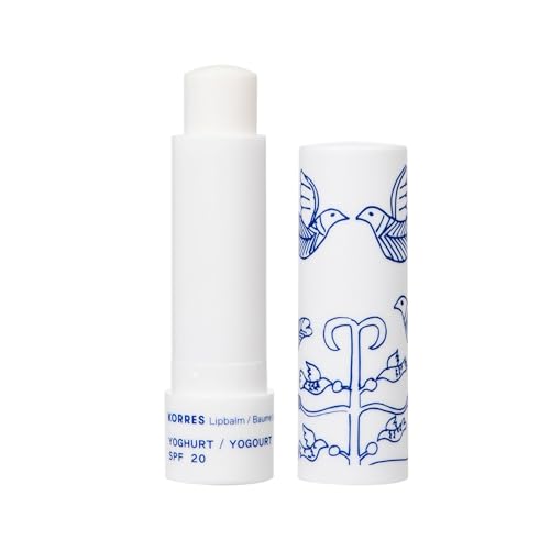 KORRES pflegender Lip Balm Yoghurt SPF 20, farbloser Lippenpflege Stift mit Johanniskrautöl, dermatologisch getestet, 4,5g von KORRES
