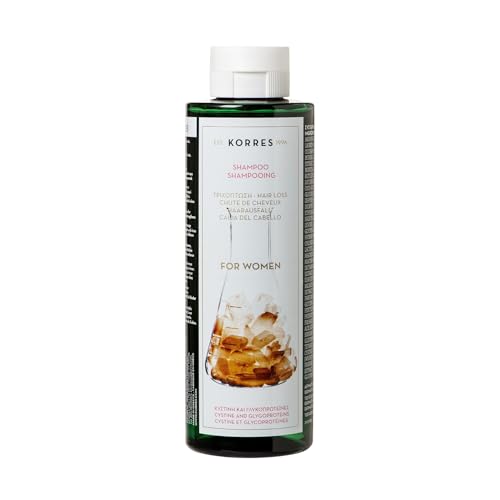 KORRES Cystine & Glycoproteins Shampoo gegen Haarausfall für Damen, Anti-Hair Loss Shampoo, silikon- und parabenfrei, 250 ml von KORRES
