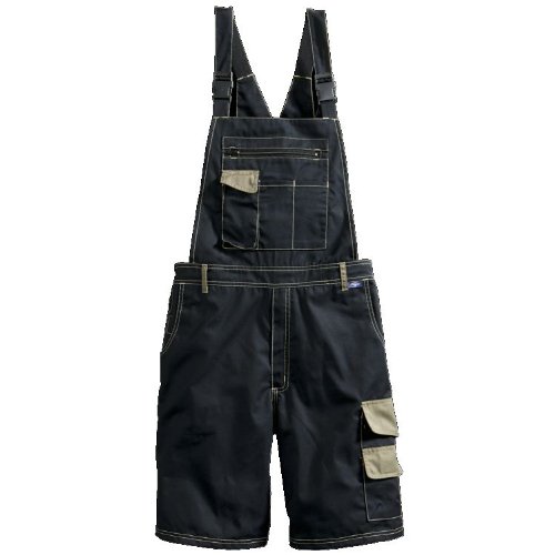 Korsar Sommerhose Latz-Bermuda schwarz-beige Gr. 64 von Korsar