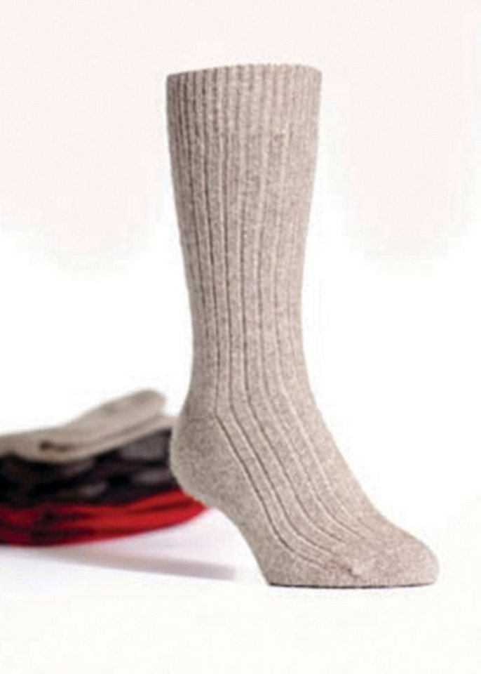Koru Knitwear Socken Possum Merino Koru Rippsocken aus Possum Merinowolle (1 Paar) von Koru Knitwear