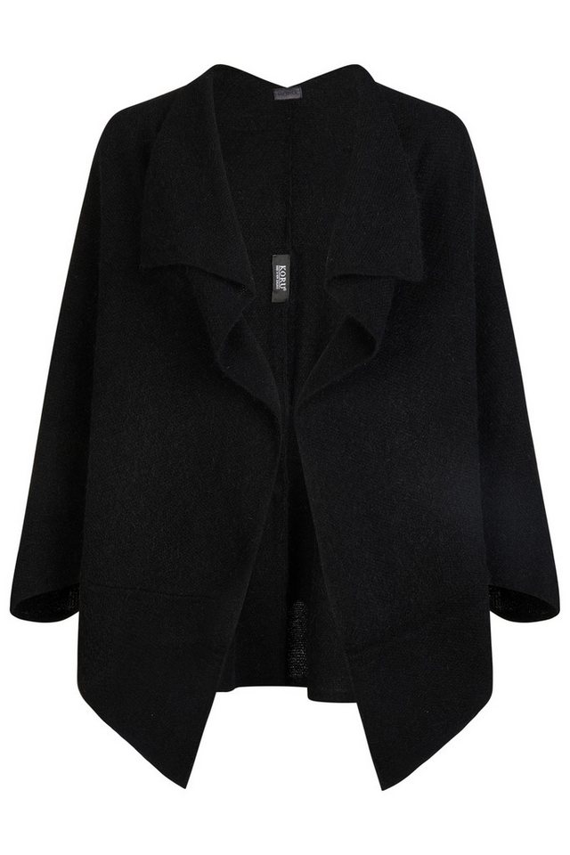 Koru Knitwear Strickcape Shrug mit Moosmaschen in Unifarbe Koru Knitwear Strickcape Shrug mit Moosmaschen in Unifarbe von Koru Knitwear