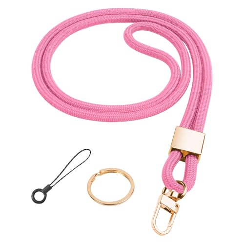 Korysnew 3 Farben Schlüsselband Lang Schlüsselbänder Umhängebänder mit Drehbarem Metallclip Umhängeband mit Mini Abnehmbare Schnalle Abnehmbare Neck Lanyard von Korysnew