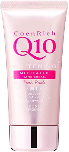 Kose Cosmeport Coen Rich Q10 Whitening Medicated Hand Cream - 80g - Peach Scent Kose Cosmeport Coen Rich Q10 Whitening Medicated Hand Cream - 80g - Peach Scent von KOSE COSMEPORT