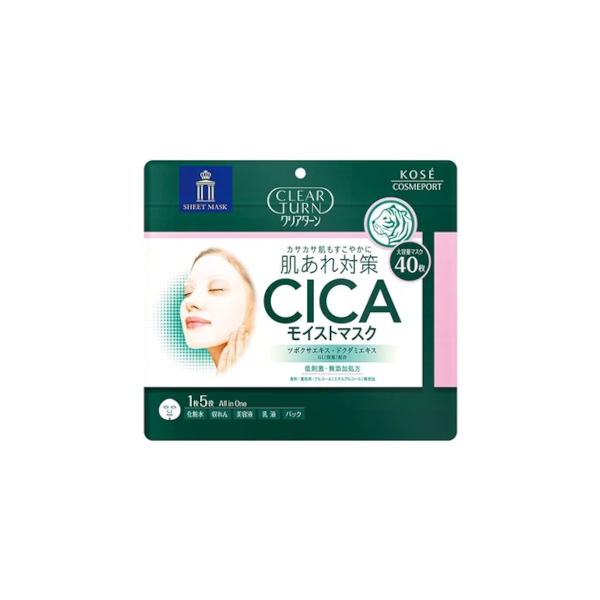 Kose - Clear Turn CICA Moist Mask - 40 blätter von Kose