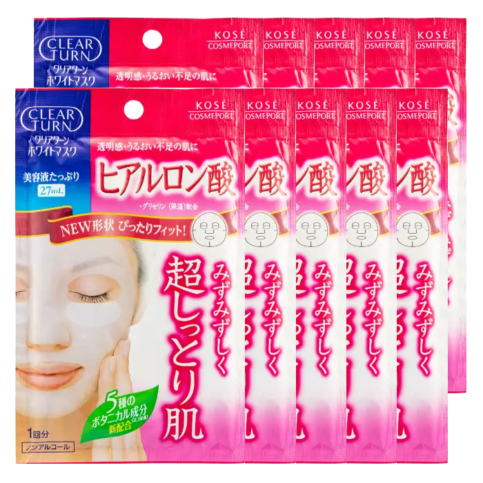Kose  - Clear Turn White Hyaluronic Acid Mask (10ea) von Kose