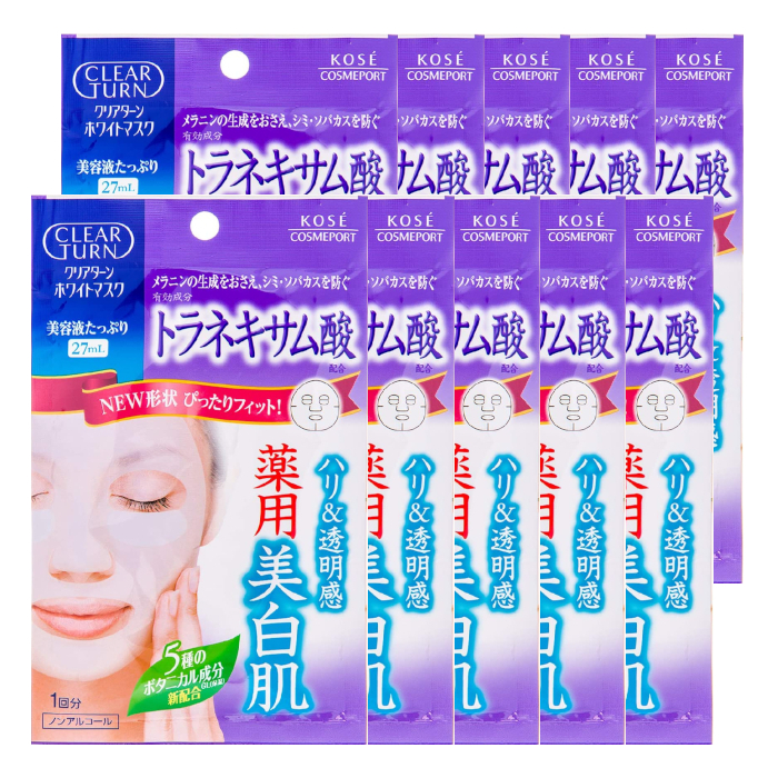 Kose  - Clear Turn White Tranexamic Acid White Mask (10ea) von Kose