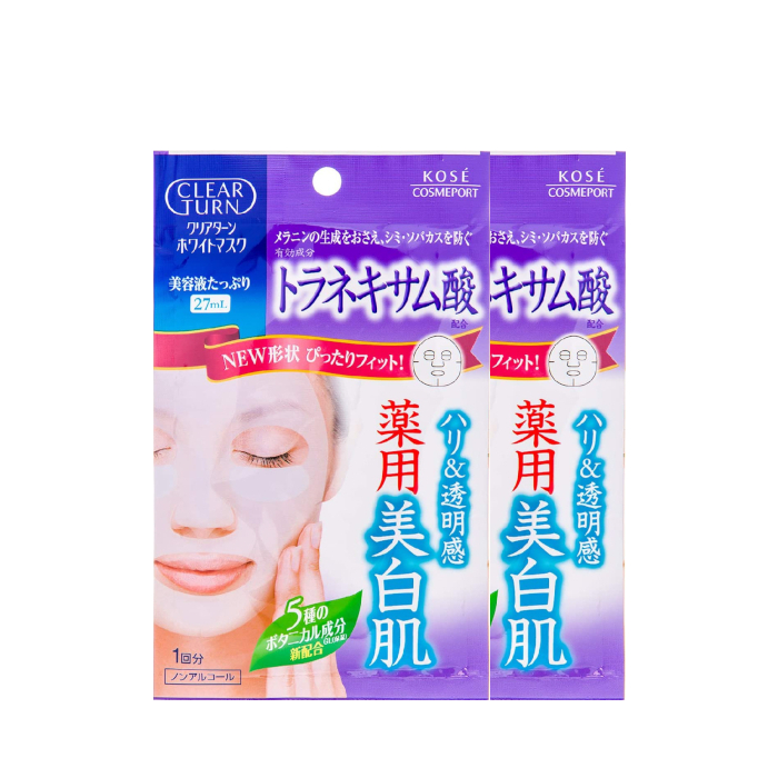 Kose  - Clear Turn White Tranexamic Acid White Mask (2ea) von Kose