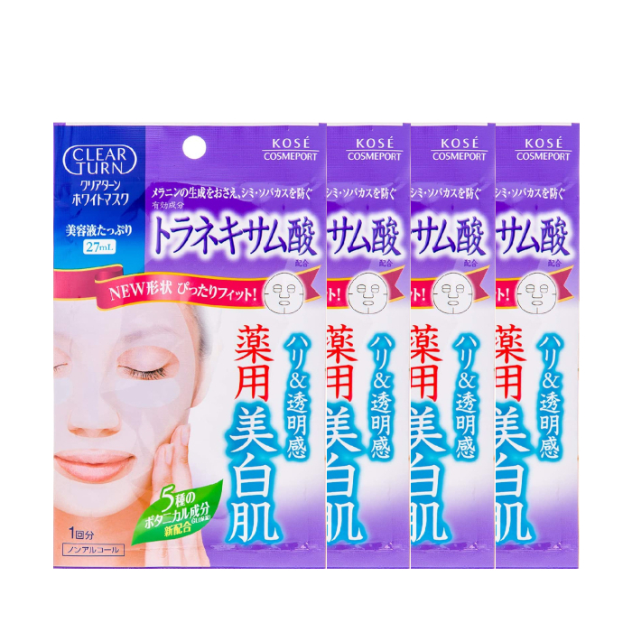 Kose  - Clear Turn White Tranexamic Acid White Mask (4ea) von Kose