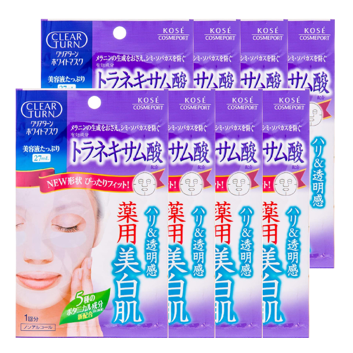 Kose  - Clear Turn White Tranexamic Acid White Mask (8ea) von Kose