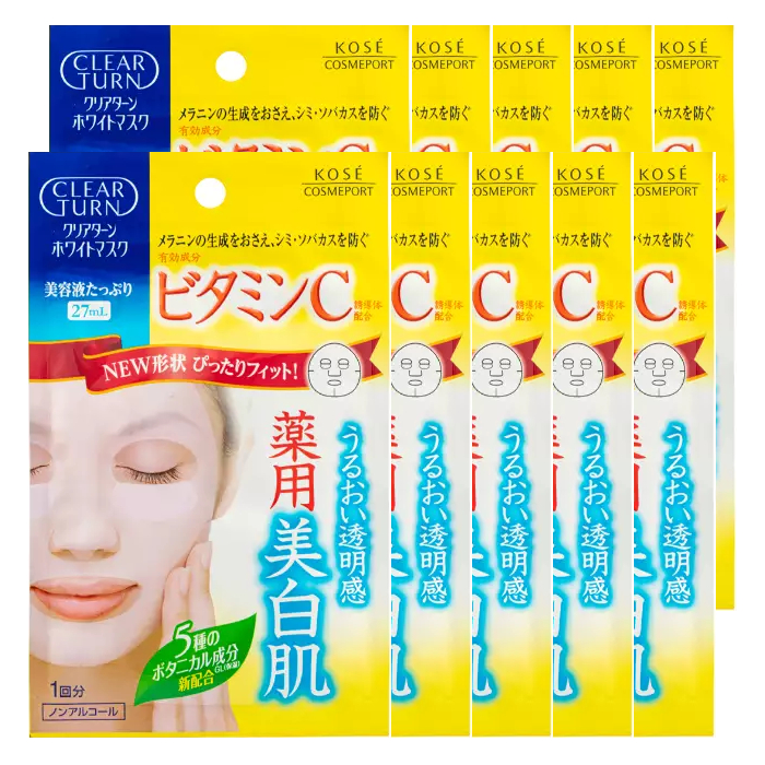 Kose  - Clear Turn White Vitamin C Mask (10ea) von Kose