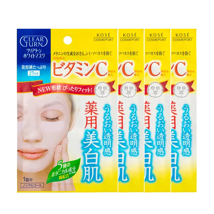 Kose  - Clear Turn White Vitamin C Mask (4ea) von Kose