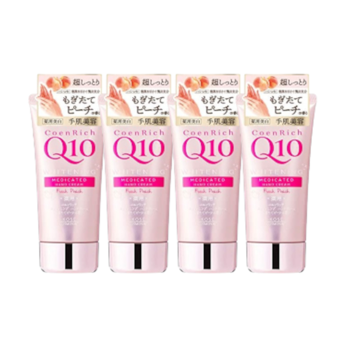 Kose - Coenrich Q10 Medicated Hand Cream - Fresh Peach - 80g (4ea) Set von Kose
