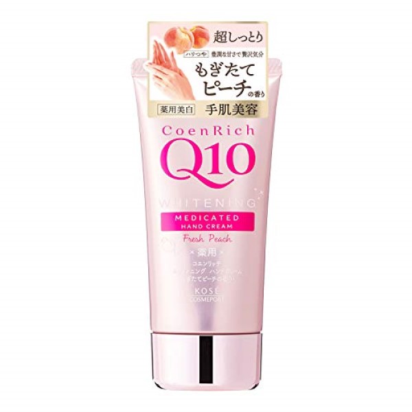 Kose - Coenrich Q10 Medicated Hand Cream - Fresh Peach - 80g von Kose