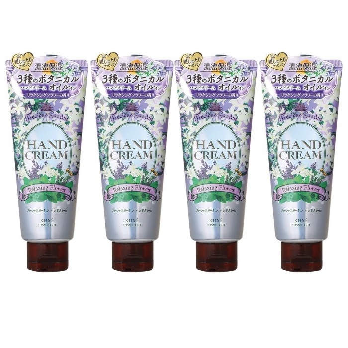 Kose - Precious Garden Hand Cream - Relaxing Flower - 70g (4ea) Set von Kose