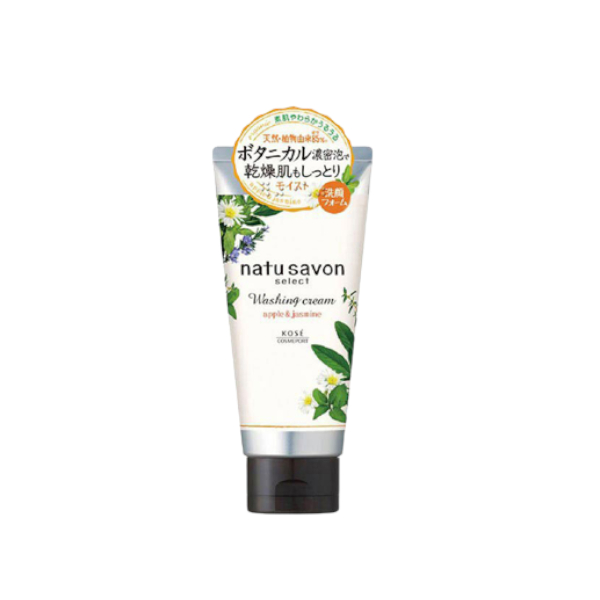 Kose - Softymo Natu Savon Select Washing Cream - 130g - Apple & Jasmine von Kose