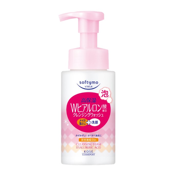 Kose - Softymo W Hyaluronic Acid Cleansing Foam - 200ml von Kose